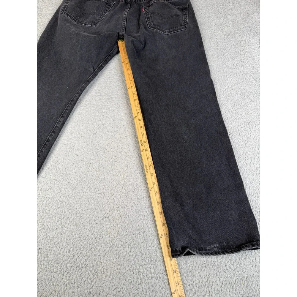 LEVI'S 501 Jeans Mens 38 x 30 Black Work Farm Streetwear Western Cowboy